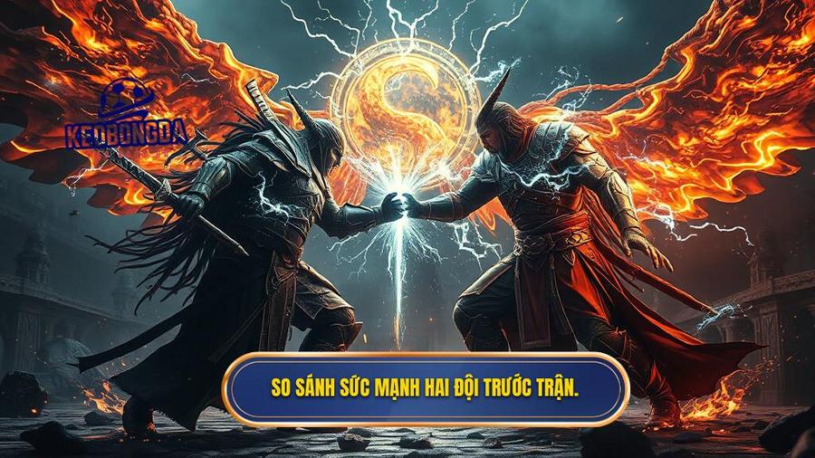 1. So sánh sức mạnh hai đội trước trận.
