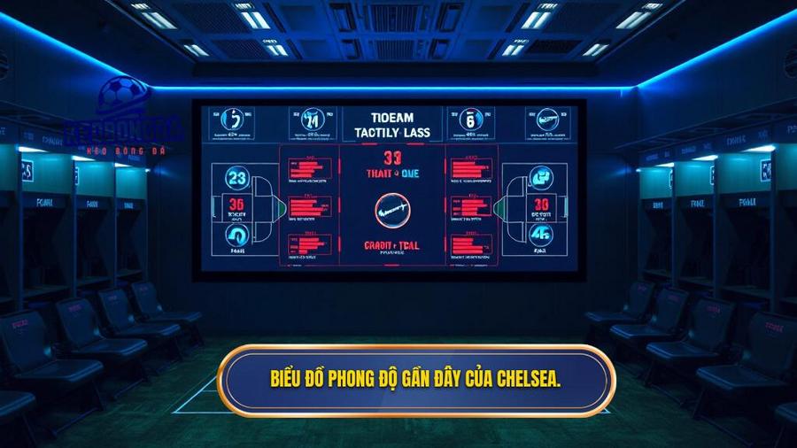 2. Biểu đồ phong độ gần đây của Chelsea.