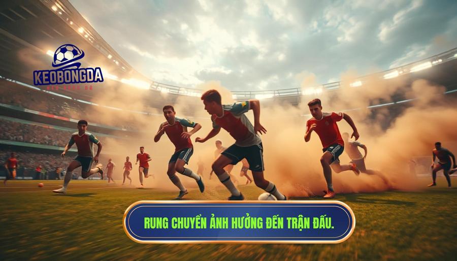 Tác động của sự rung chuyển đến diễn biến trận đấu